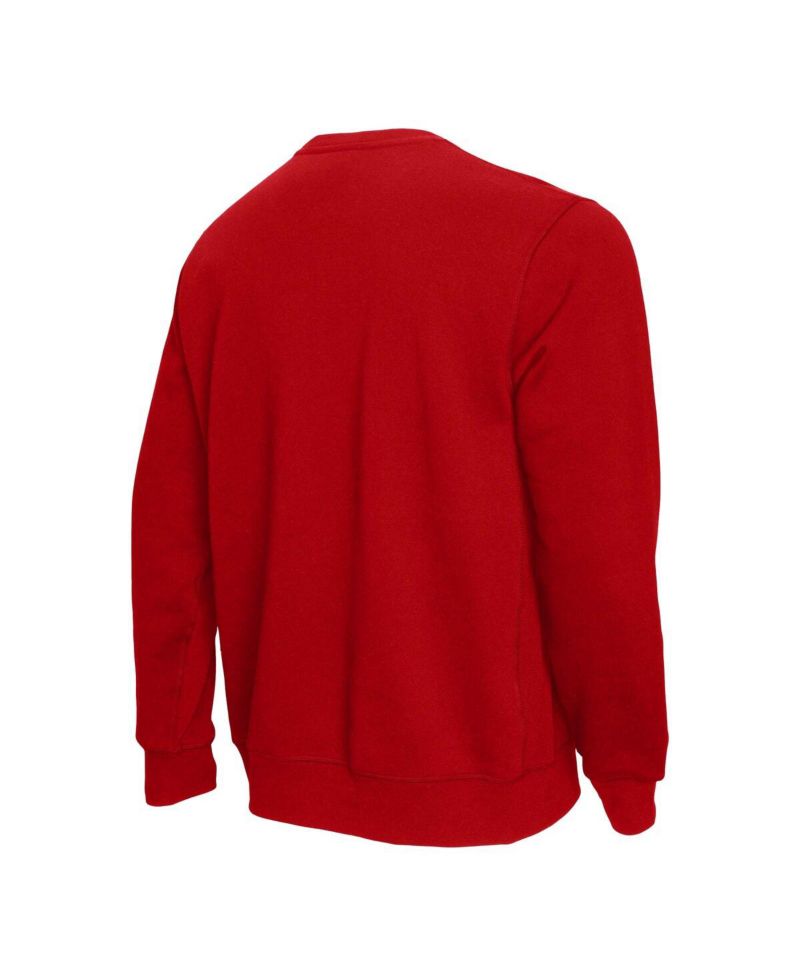 Men's Red Wisconsin Badgers Elite Script Pullover Sweatshirt