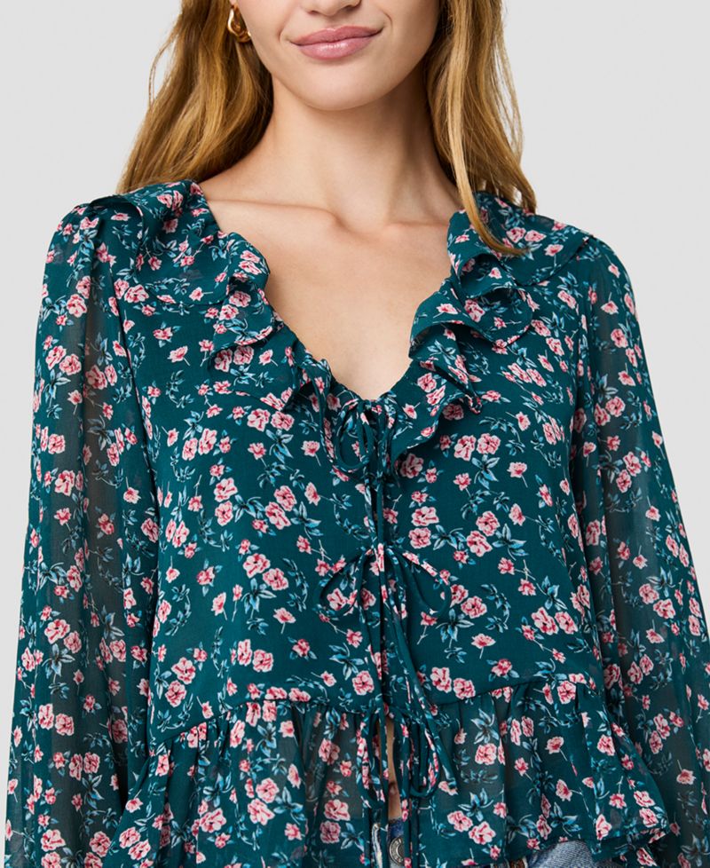 Women's Marina Tie-Front V-Neck Top