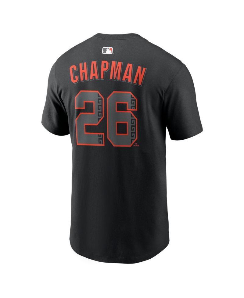 Men's Matt Chapman Black San Francisco Giants Alternate Name & Number T-Shirt