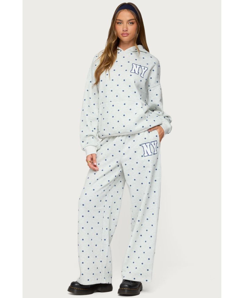 Women's Ny Babe Polka Dot Hoodie