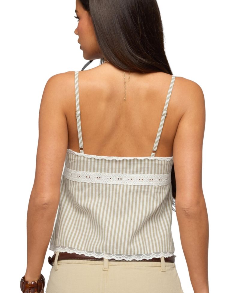 Women's Elodie Lacey Striped Tank Top