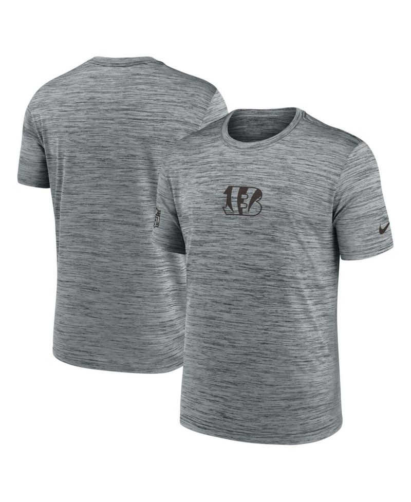 Men's Gray Cincinnati Bengals Sideline Velocity Performance T-Shirt