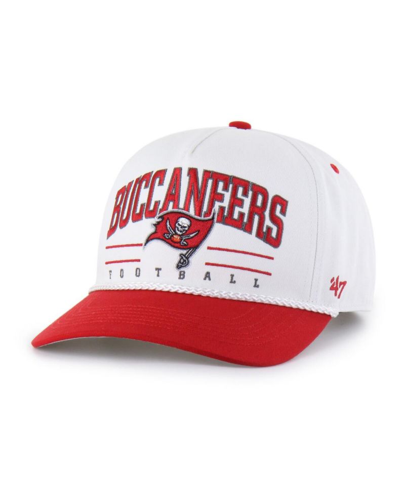 Men's White/Red Tampa Bay Buccaneers Roscoe Two-Toned Hitch Adjustable Hat