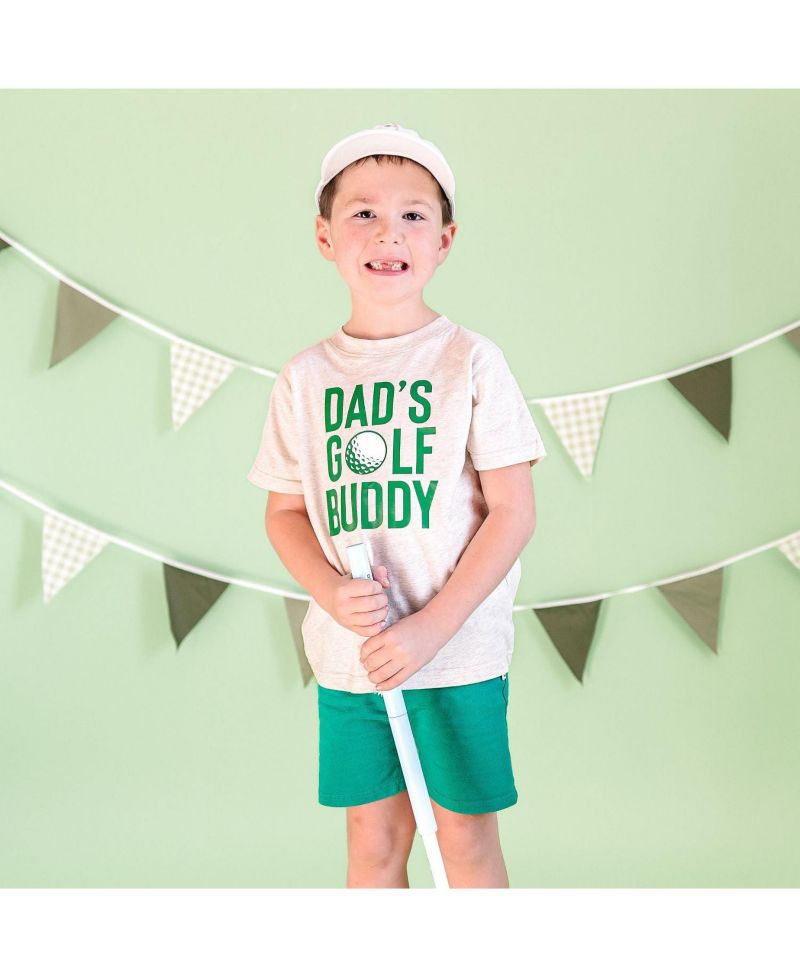 Little Boys Dad's Golf Buddy Short Sleeve T-Shirt