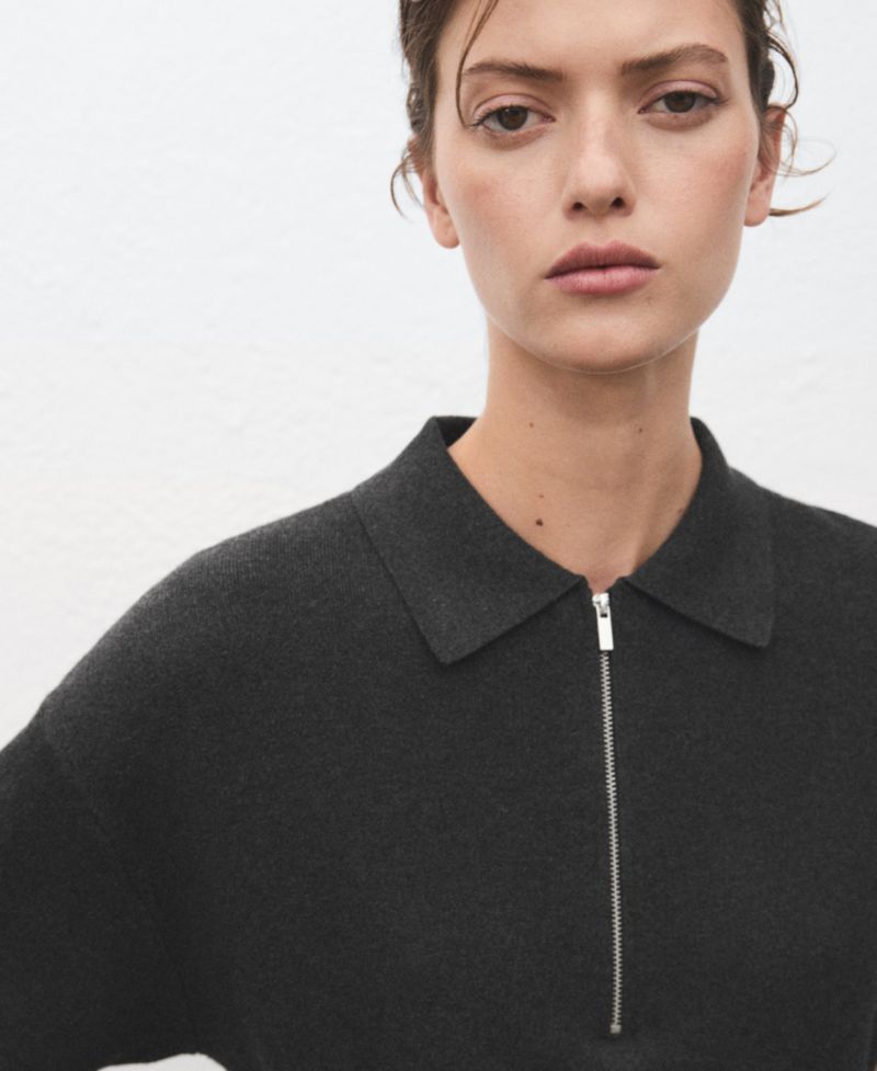 Women's Polo Neck Knitted Dress