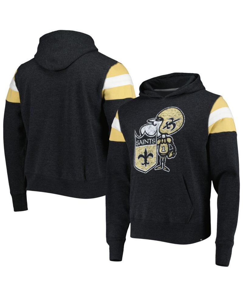 Men's Black New Orleans Saints Legacy Premier Nico Pullover Hoodie