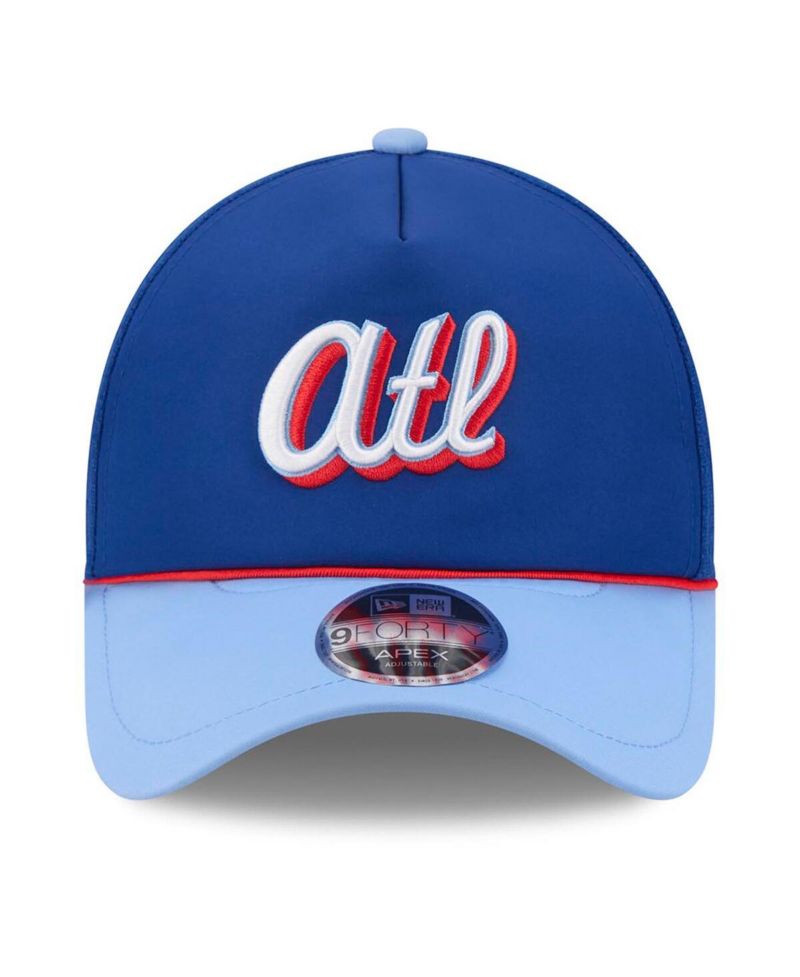 Men's Blue Atlanta Braves 2026 City Connect Apex 9FORTY Adjustable Hat