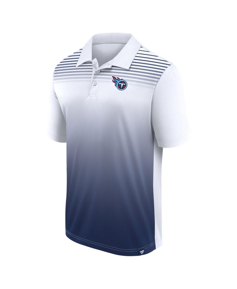 Men's White/Navy Tennessee Titans Sandlot Game Polo Shirt