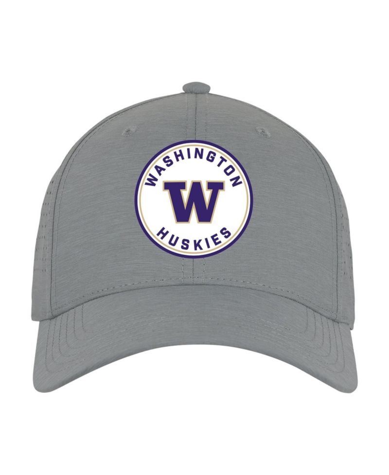 Men's and Women's Gray Washington Huskies Brezo Adjustable Hat