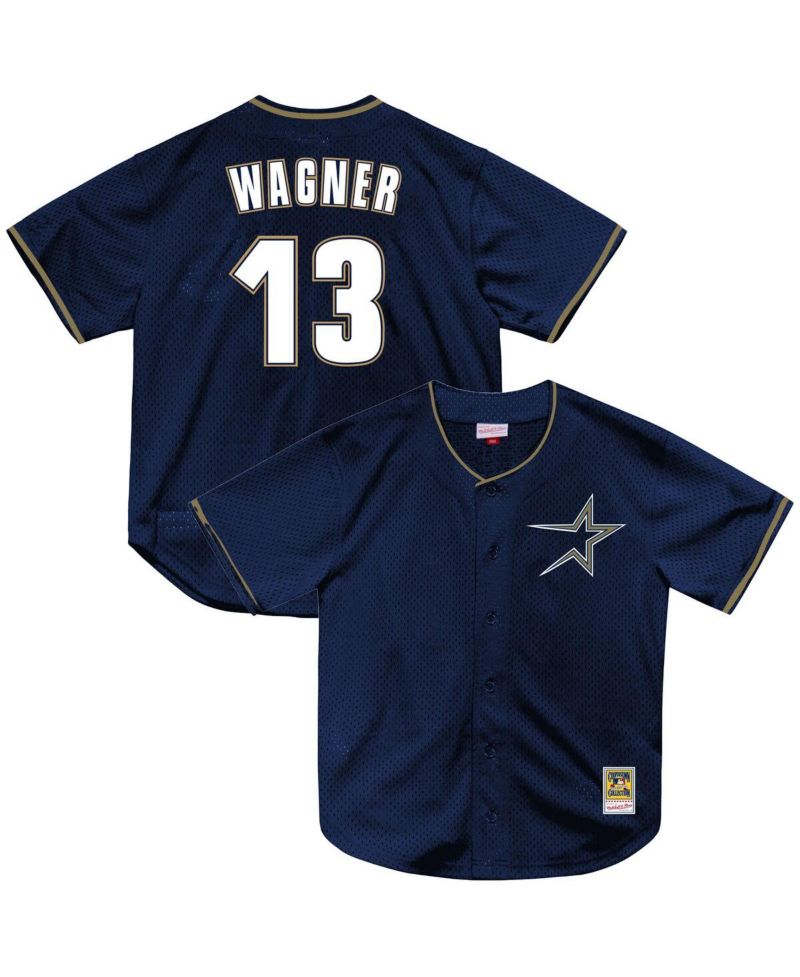 Men's Billy Wagner Navy Houston Astros Authentic Batting Practice Jersey