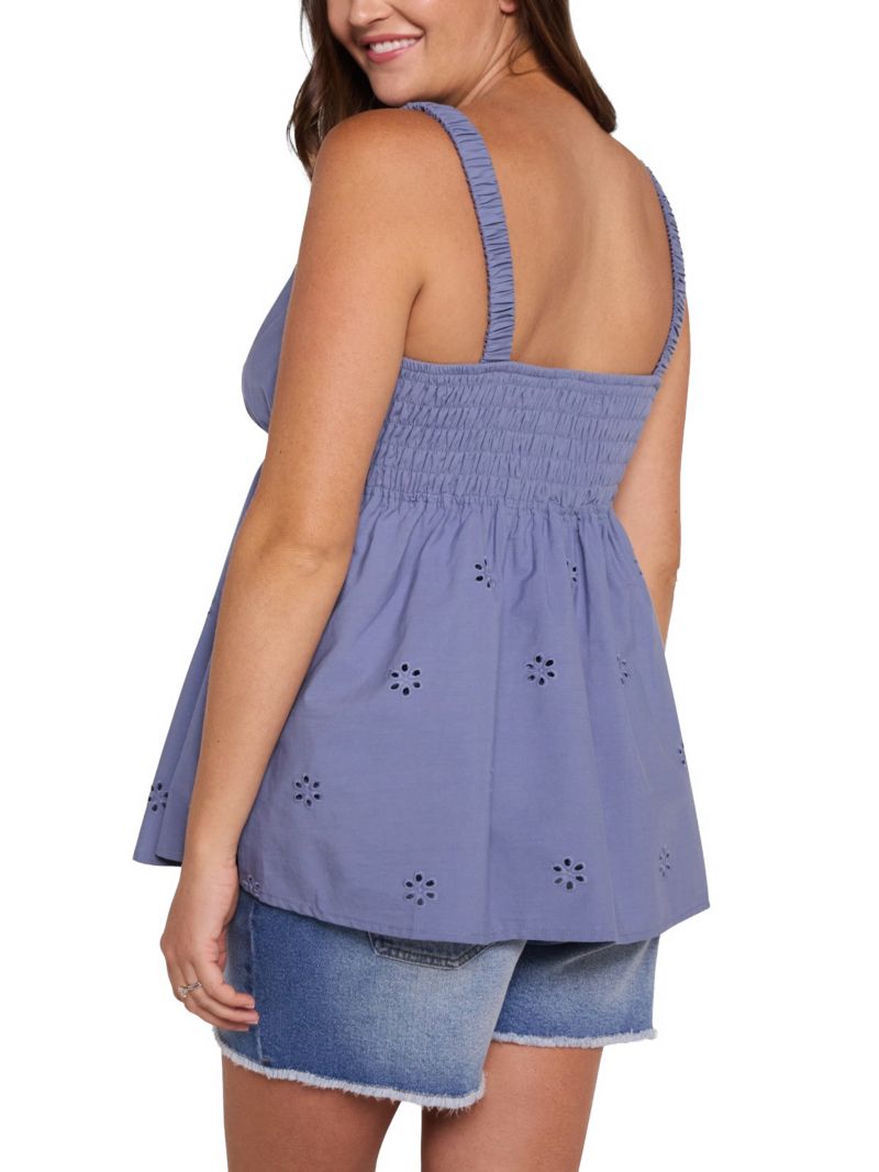 Women's Motherhood Scrunch Strap Woven Cami