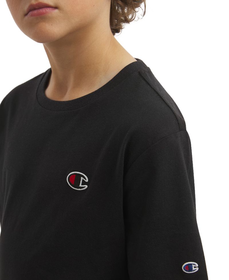 Boys' 8-20 C-Patch Logo Short-Sleeve T-Shirt