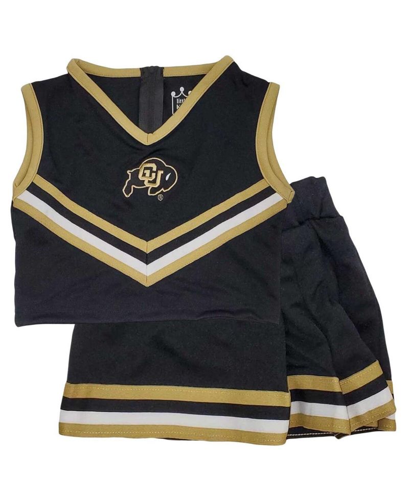Big Girls 2-Piece Big Girls Black Colorado Buffaloes Cheer Set