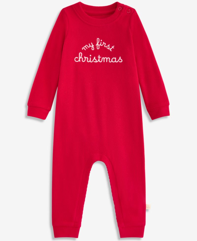 Baby 0M-24M My First Christmas Coverall