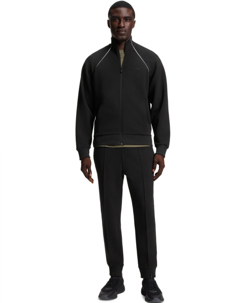 Men's Contrast Piping Cotton-Blend Sweatshirt