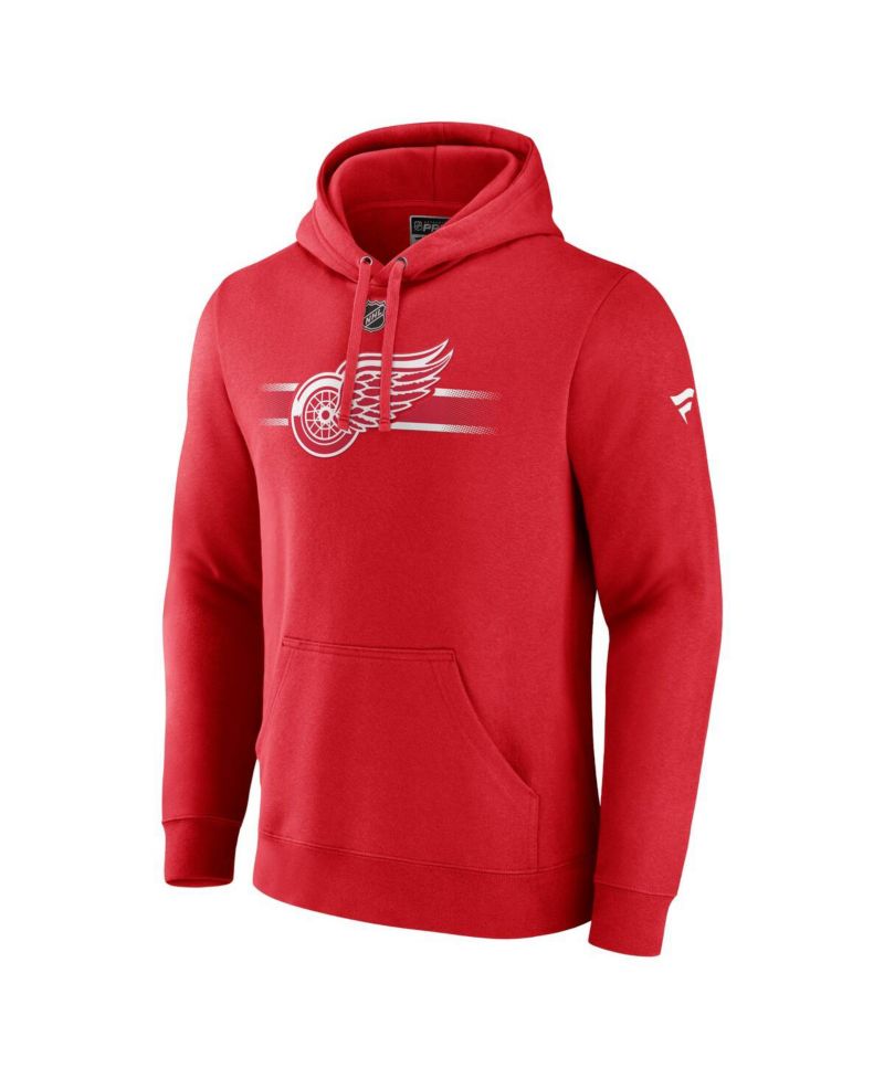 Men's Red Detroit Red Wings Authentic Pro Secondary Pullover Hoodie