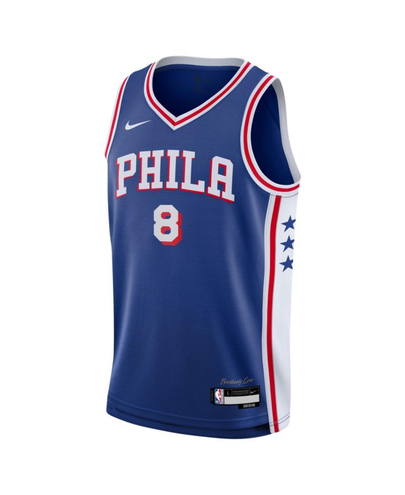 Big Boys and Girls Paul George Royal Philadelphia 76ers Swingman Jersey - Icon Edition