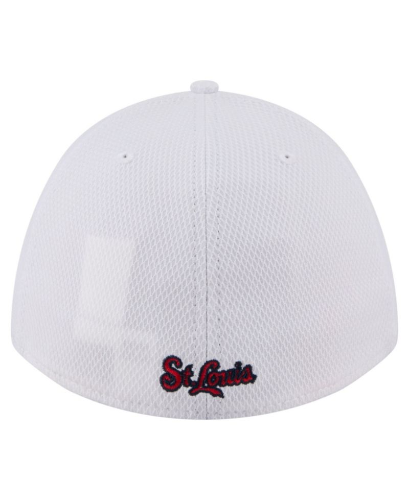 Men's White St. Louis Cardinals Cut n Sew 39THIRTY Flex Hat