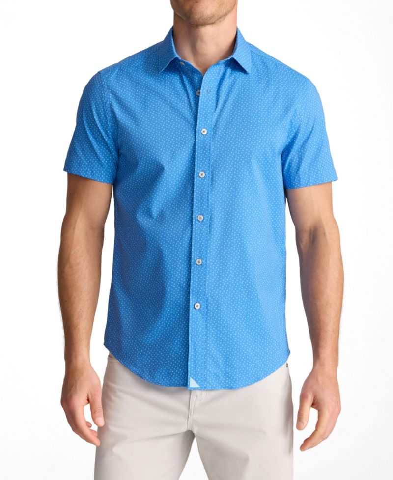 Men's Regular Fit Performance Short-Sleeve Livingston Shirt