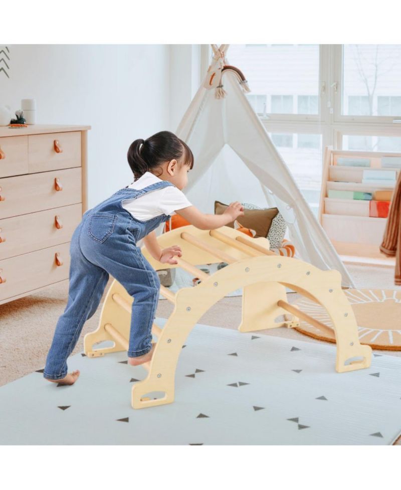 Montessori Climbing Arch and Sensory Activity Table