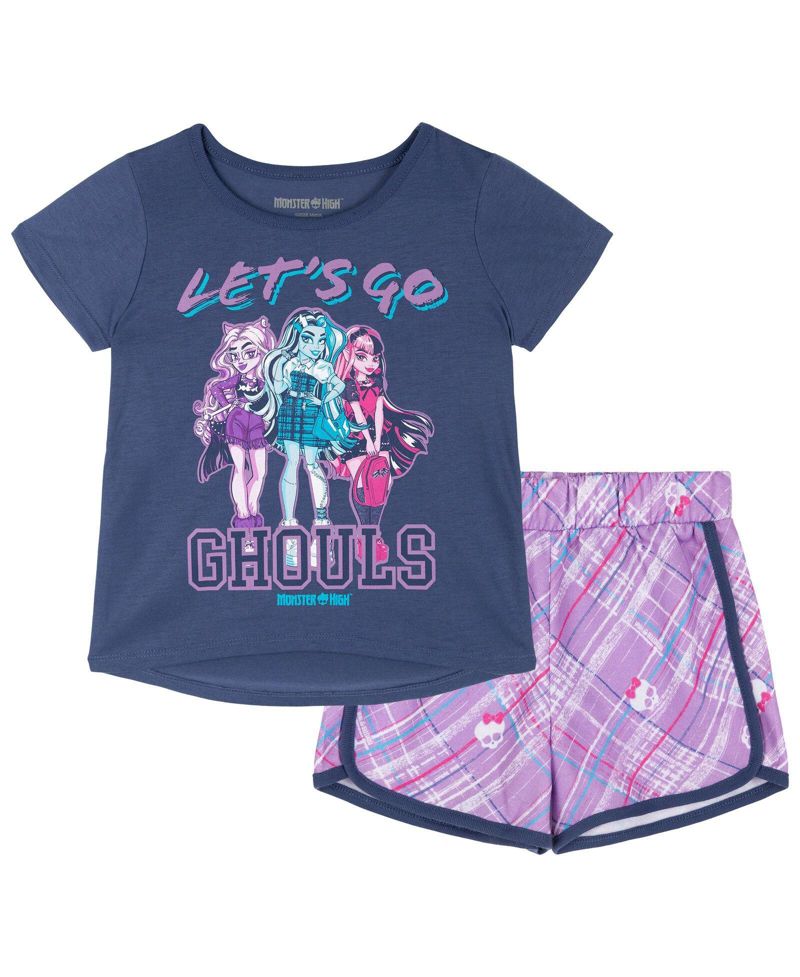 Girls' (5 to 16)2-Piece Tee and Dolphin Shorts Set