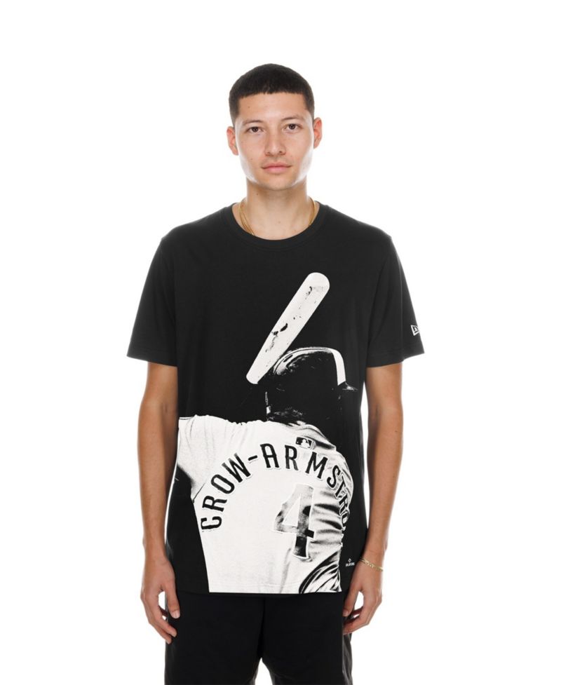 Men's Pete Crow-Armstrong Black Chicago Cubs Oversized Graphic T-Shirt