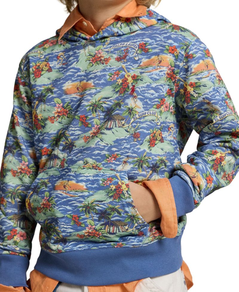 Boys' 8-20 Tropical-Print Hoodie