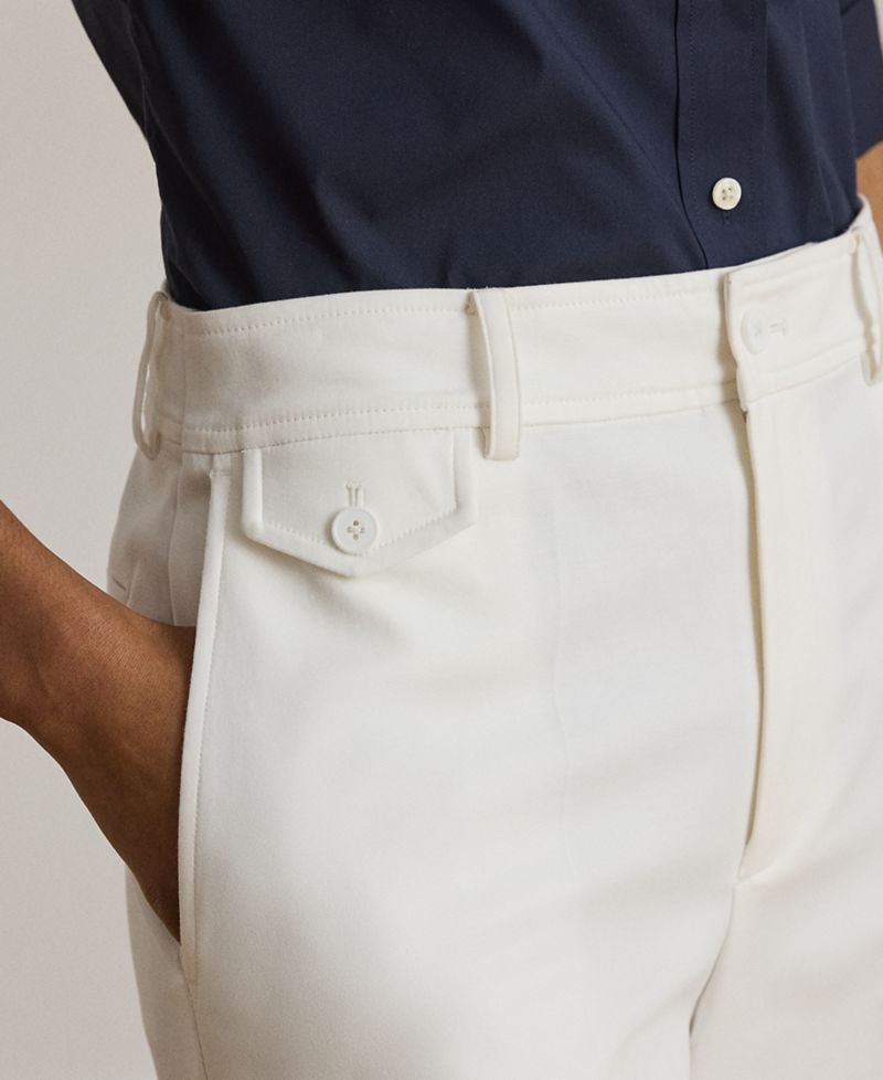 Petite Cropped Wide-Leg Pants