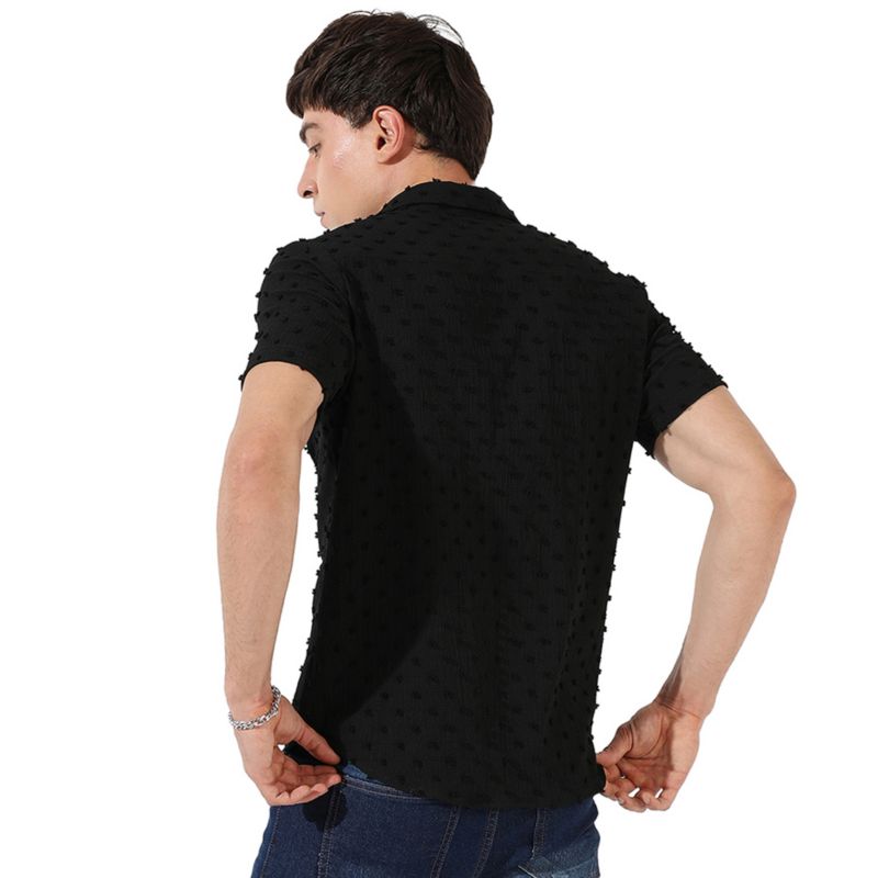 Men's Textured Casual Shirt