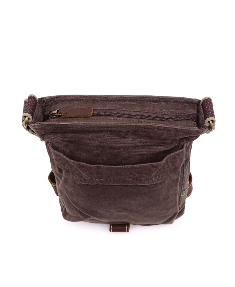Atona Classic Flap Canvas Crossbody Bag