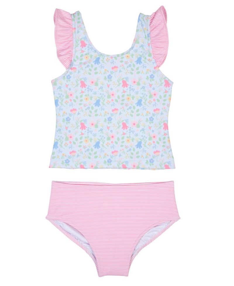 Toddler Girls Floral Print Tankini
