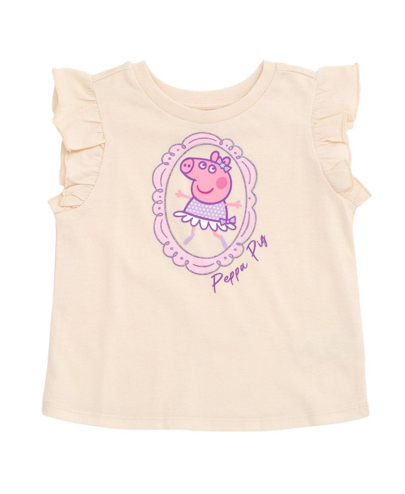 Girls' 5-12 T-Shirt and Satin Skirt Set with Bag