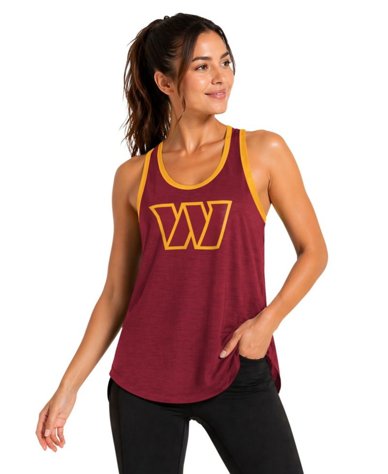 Women's Burgundy Washington Commanders Tater II Racerback Tank Top