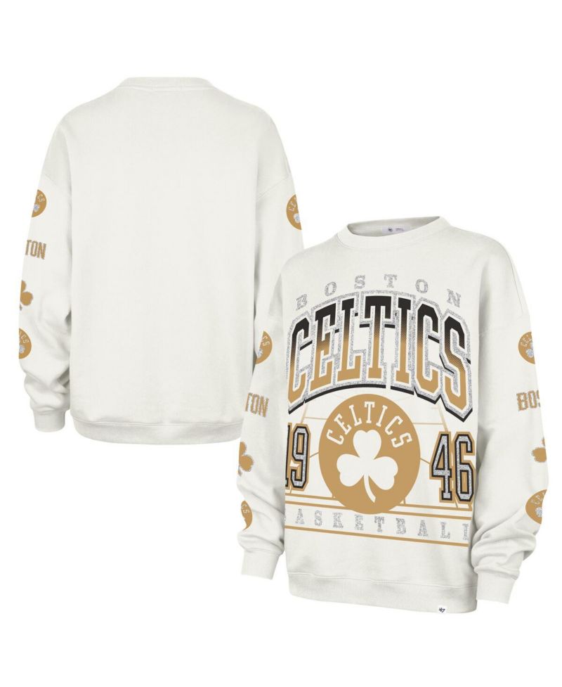 Women's Natural Boston Celtics 2025/26 City Edition Go Big Oversized Sweatshirt