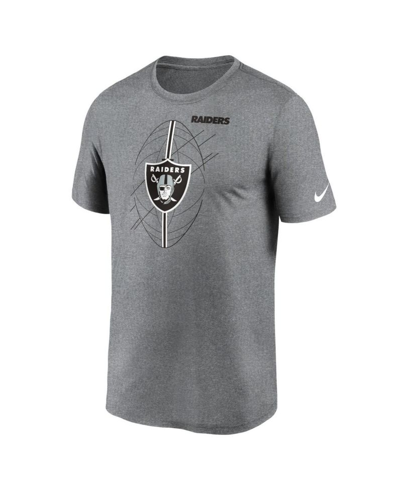 Men's Heather Charcoal Las Vegas Raiders Legend Icon Performance T-shirt