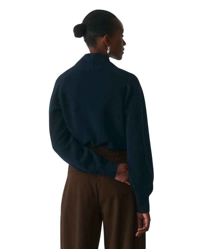 Women's Orta Merino Wool and Cashmere V-Neck Long-Sleeve Sweater