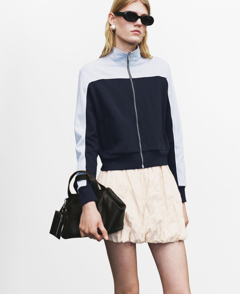 Women's Two-Tone Fitted Jacket