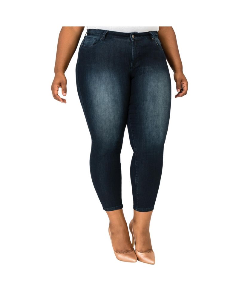Women's Curvy-Fit Cropped Skinny Jeans