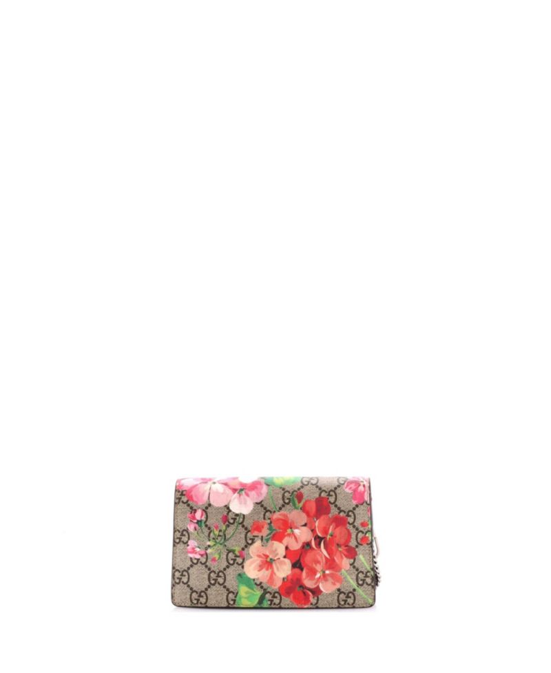 Super Mini Dionysus Bag Blooms Print GG Coated Canvas