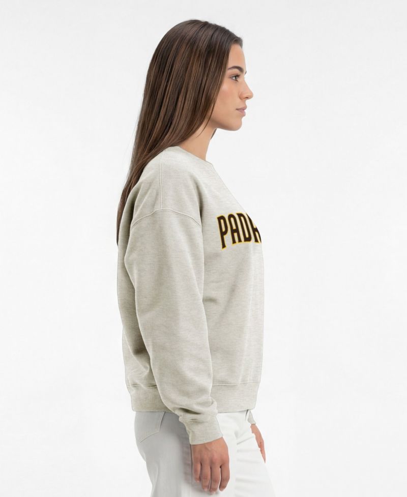 Women's San Diego Padres Relaxed-Fit Dropped-Shoulder Screen-Print Sweatshirt