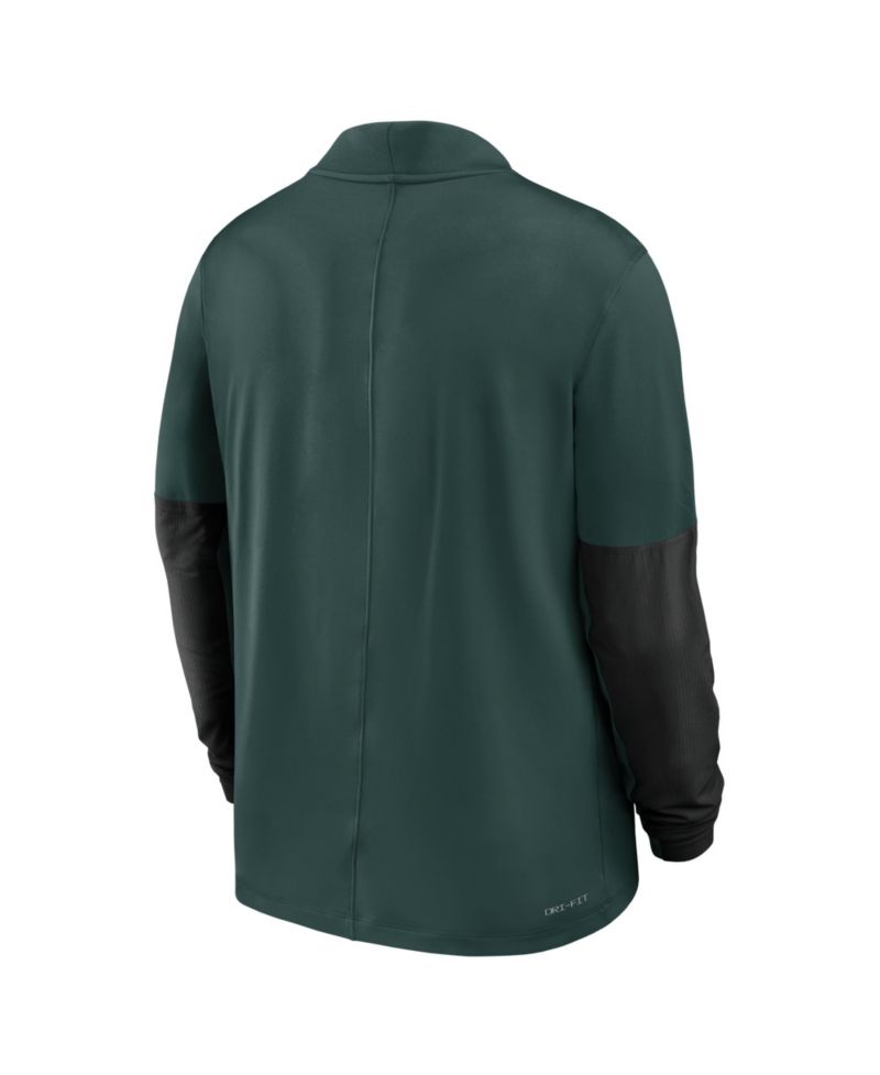 Men's Green Michigan State Spartans One Goal Performance Half-Zip Pullover Sweatshirt