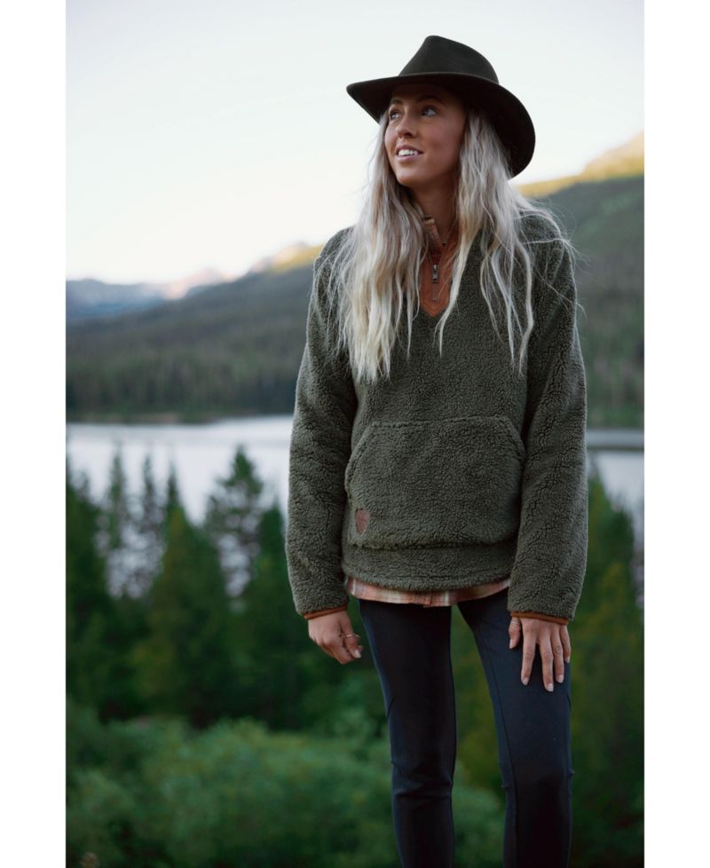 Women's Quarter-Zip Mock Neck Fleece Pullover