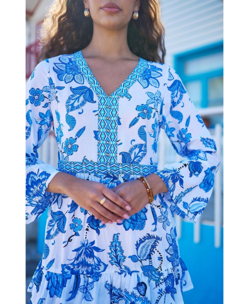 Women's Floral Beach Tunic Dress