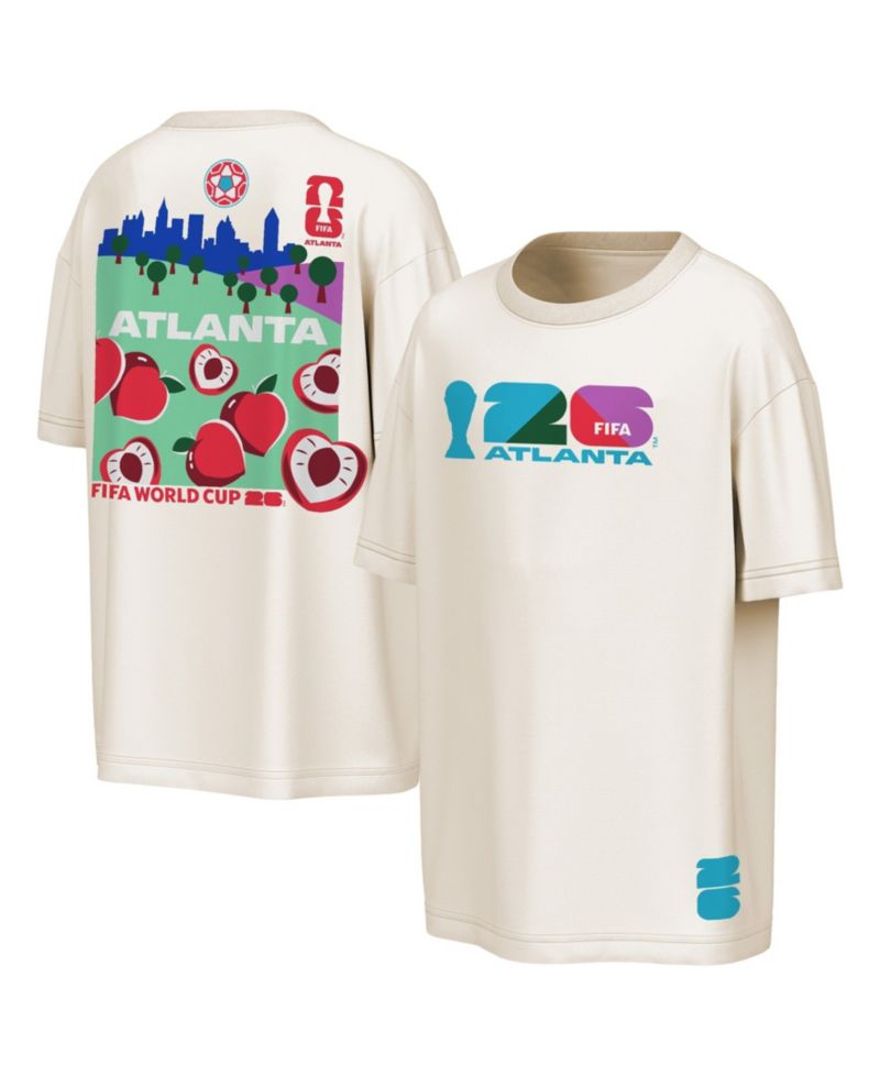 Men's Natural FIFA World Cup 2026 Atlanta Big City Poster T-Shirt