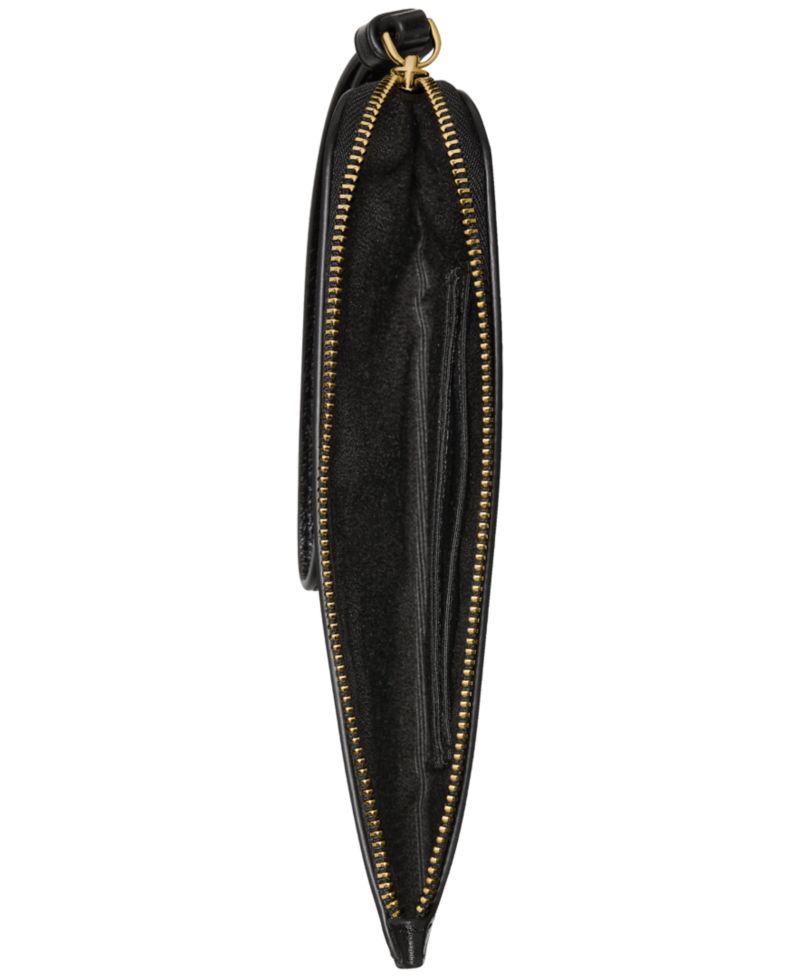 Zippy Smooth Leather Wristlet