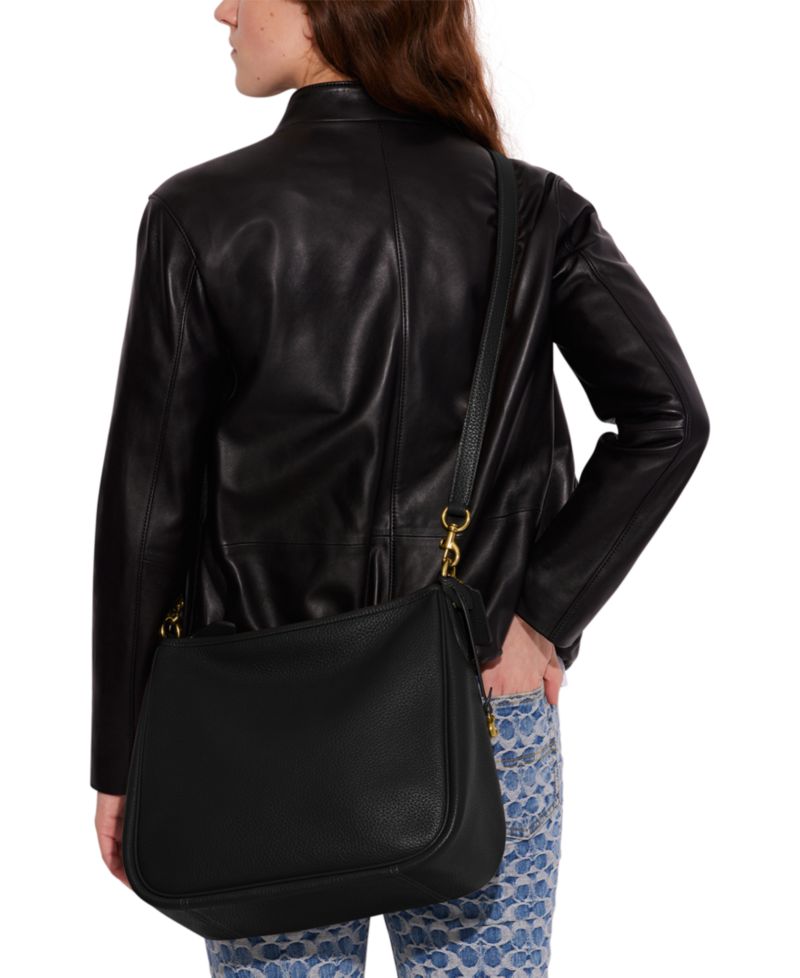 Cary Medium Soft Pebble Leather Shoulder Bag