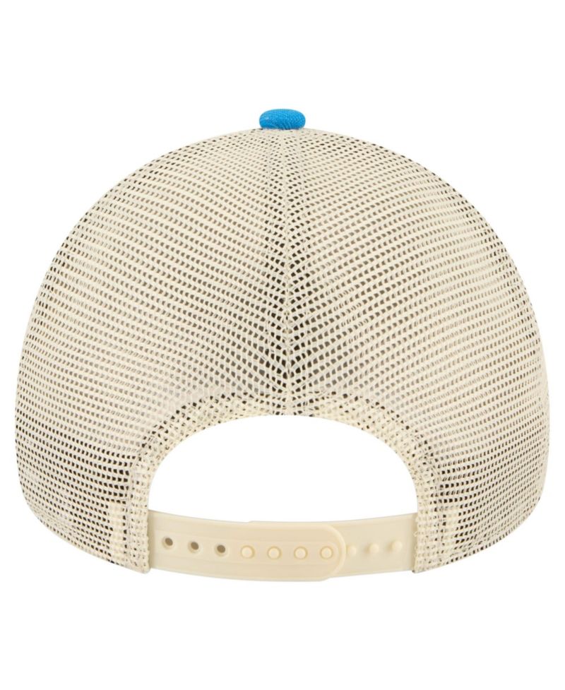 Men's Blue Connor Zilisch Trackhouse Driver Number A-Frame 9FORTY Trucker Rope Adjustable Hat