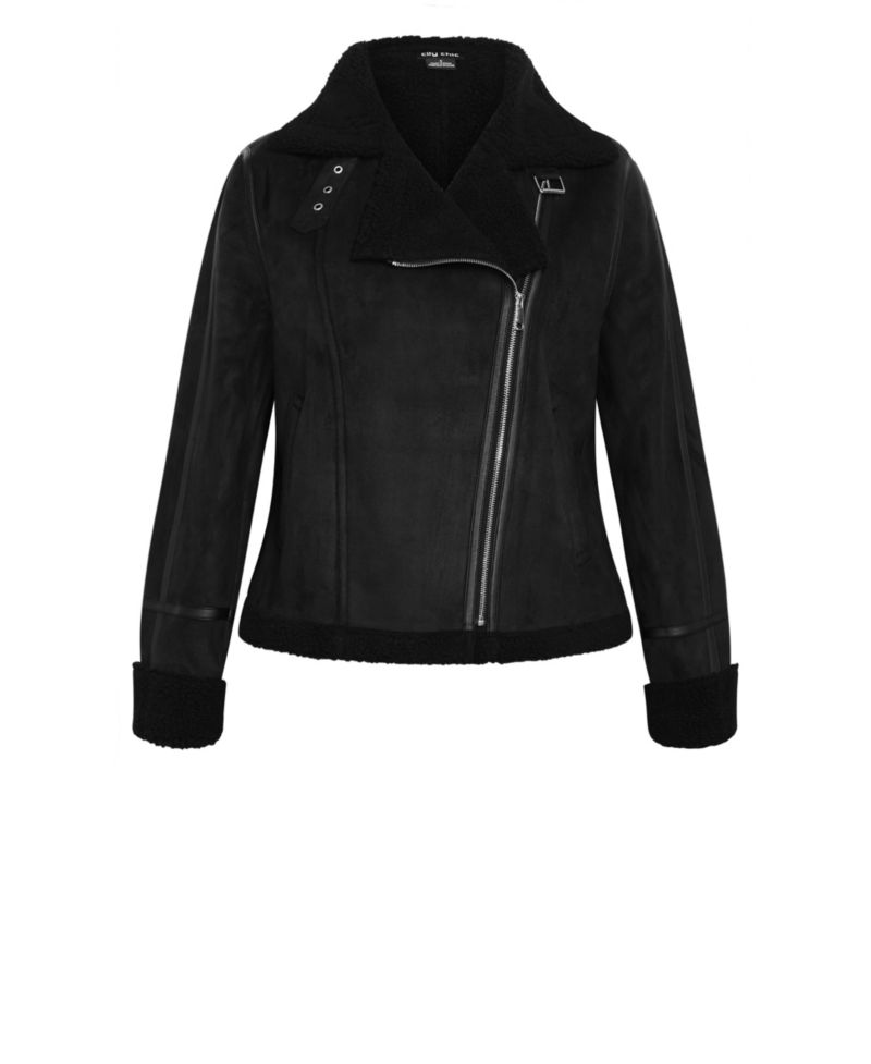 Plus Size Sherpa Hunter Jacket