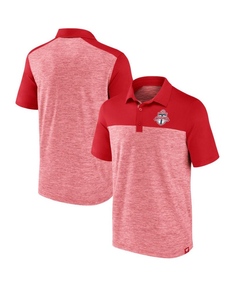 Men's Red Toronto FC Clutch Space-Dye Polo