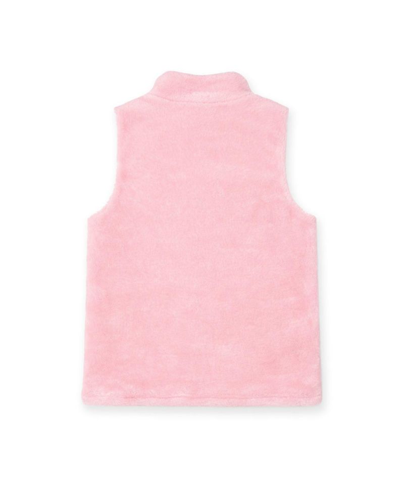 Little Girls (4-6X) Plush Fleece Zip Up Vest Jacket